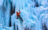 Ice Cliff Climbing